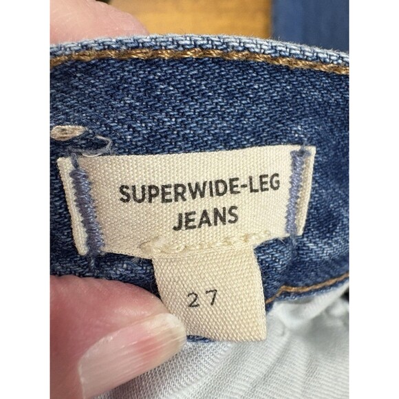 Madewell Women's Superwide-Leg Jeans Medium Wash Size 27 - Picture 11 of 11